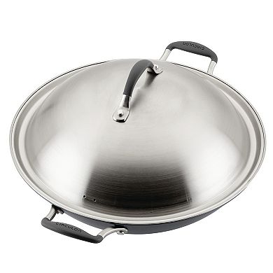 Circulon A1 Series ScratchDefense Nonstick Induction Wok with Lid, Graphite