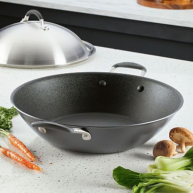 Circulon A1 Series ScratchDefense Nonstick Induction Wok with Lid, Graphite