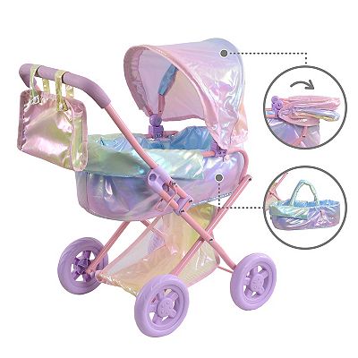 Olivia s Little World Magical Shimmer 2 in 1 Doll Stroller