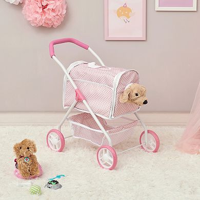 Olivia's Little World Play Folding Pet Stroller Pet Carrier