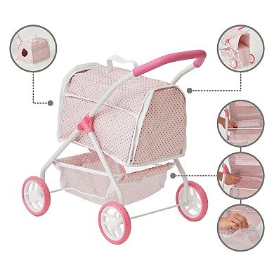 Olivia's Little World Play Folding Pet Stroller Pet Carrier