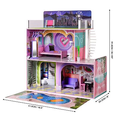 Olivia's Little World 2-Story Wooden Dollhouse