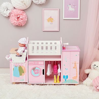 Olivia's Little World Amanda 6-in-1 Doll Nursery Station