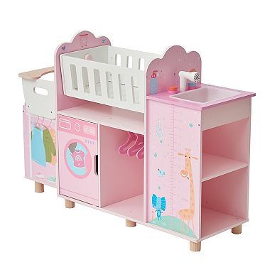 Olivia's Little World Amanda 6-in-1 Doll Nursery Station