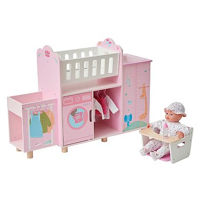 Olivia's Little World Amanda 6-in-1 Doll Nursery Station