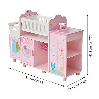 Olivia's Little World Amanda 6-in-1 Doll Nursery Station