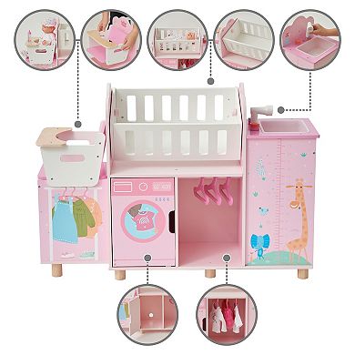 Olivia's Little World Amanda 6-in-1 Doll Nursery Station