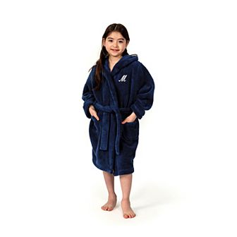 Linum Home Textiles Personalized Kids Super Plush Hooded Bathrobe
