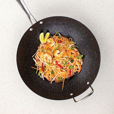Nordic Ware Basalt 14-in. Nonstick Spun Wok