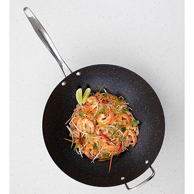 Nordic Ware Basalt 14-in. Nonstick Spun Wok