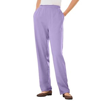Woman Within Plus Size 7-Day Knit Straight-Leg Pull-On Pants
