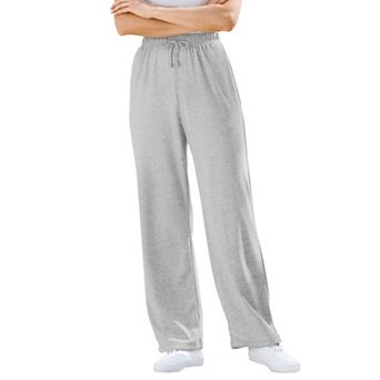 Woman Within Plus Size Petite Sport Knit Straight-Leg Pull-On Pants
