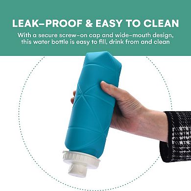 Collapsible Water Bottle Foldable Silicone Travel Bottle