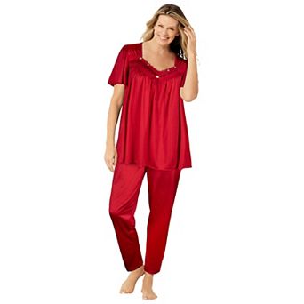 Only Necessities Plus Size Silky 2 pc PJ Set