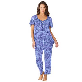 Only Necessities Plus Size Silky 2 pc PJ Set