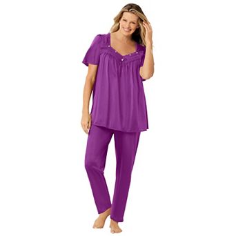Only Necessities Plus Size Silky 2 pc PJ Set