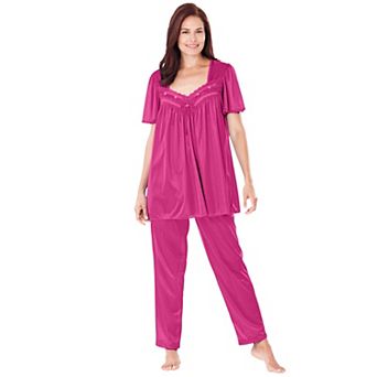 Only Necessities Plus Size Silky 2 pc PJ Set