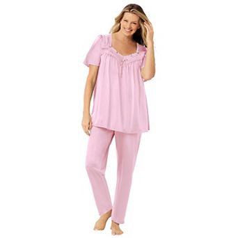 Only Necessities Plus Size Silky 2 pc PJ Set