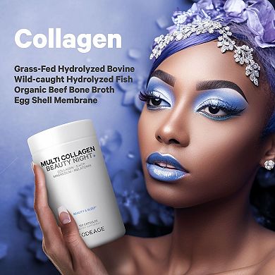 Codeage Multi Collagen + Magnesium & Melatonin Beauty Night Supplement 150 ct