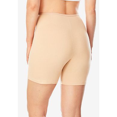 Comfort Choice Women's Plus Size Cotton Boxer 5-pack