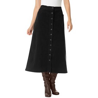Woman Within Plus Size Corduroy Skirt