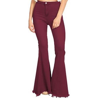 Women's Bell Bottom High Waist Denim Jeans