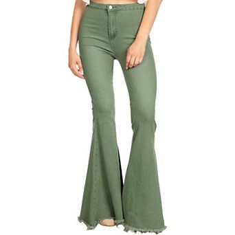 Women's Bell Bottom High Waist Denim Jeans