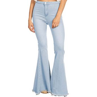 Women's Bell Bottom High Waist Denim Jeans