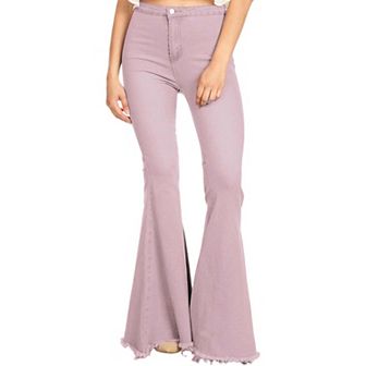 Women's Bell Bottom High Waist Denim Jeans