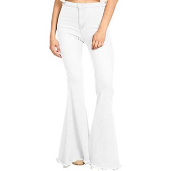 Women's Bell Bottom High Waist Denim Jeans