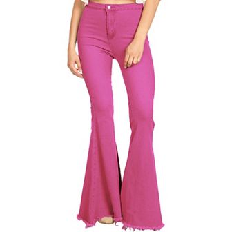 Women's Bell Bottom High Waist Denim Jeans