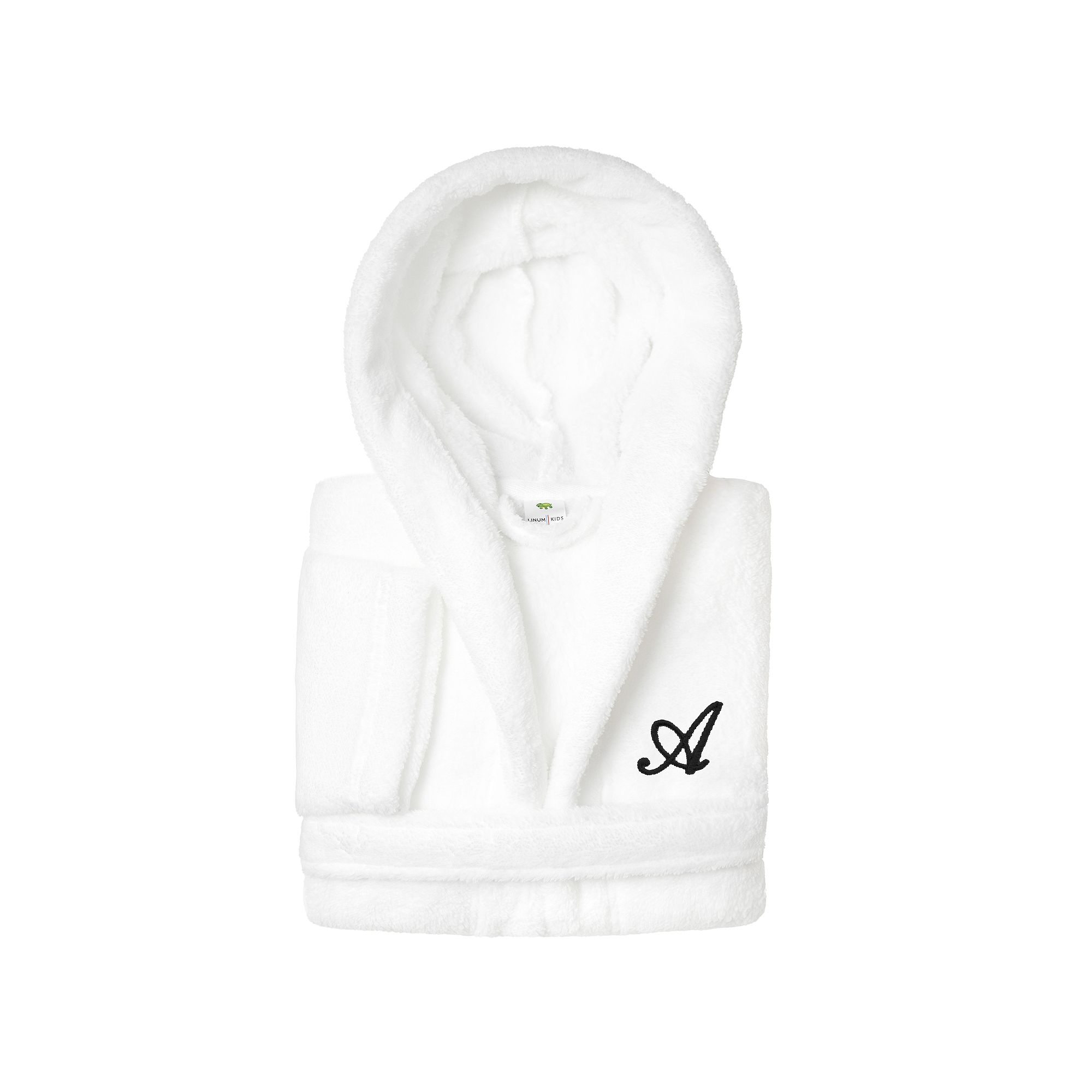 Linum Home Textiles Kids Super Plush Hooded Bathrobe, Boys, Size: Medium