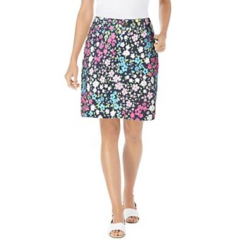 Woman Within Plus Size Adjustable Waist Chino Skort