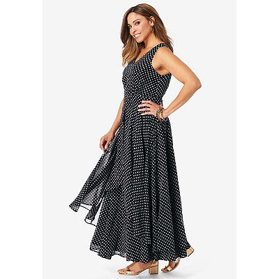 flyaway maxi dress Jessica London Georgette Flyaway Maxi Dress