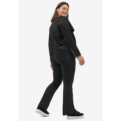 ellos Plus Size Knit Bootcut Leggings