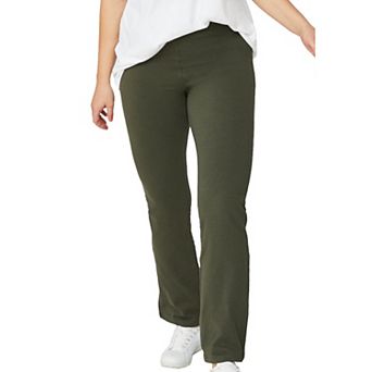 ellos Plus Size Knit Bootcut Leggings