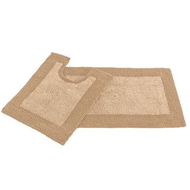 BrylaneHome BH Studio 2 Piece Reversible Bath Rug Set