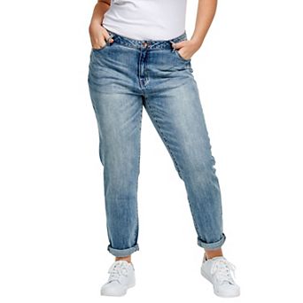 ellos Plus Size Boyfriend Jeans