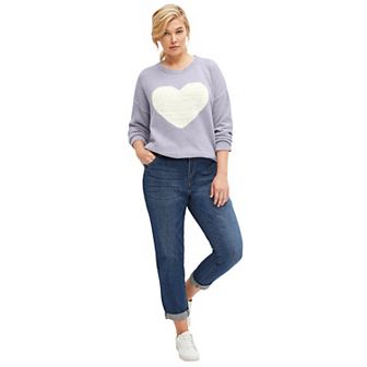 ellos Plus Size Boyfriend Jeans