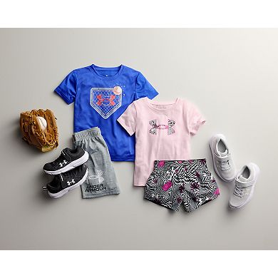 Boys 4-7 Under Armour UA Tech Baseball Fence Short Sleeve Graphic Tee