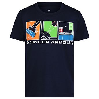 Boys 4-7 Under Armour UA Baseball Comic Short Sleeve Graphic Tee