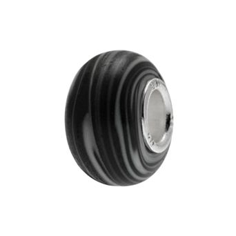 Individuality Beads Sterling Silver Glass Swirl Bead