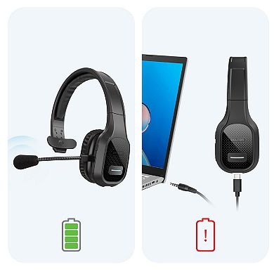 Delton 20x Wireless Computer Headset, Trucker Bluetooth Headset (DBTHEAD20X)