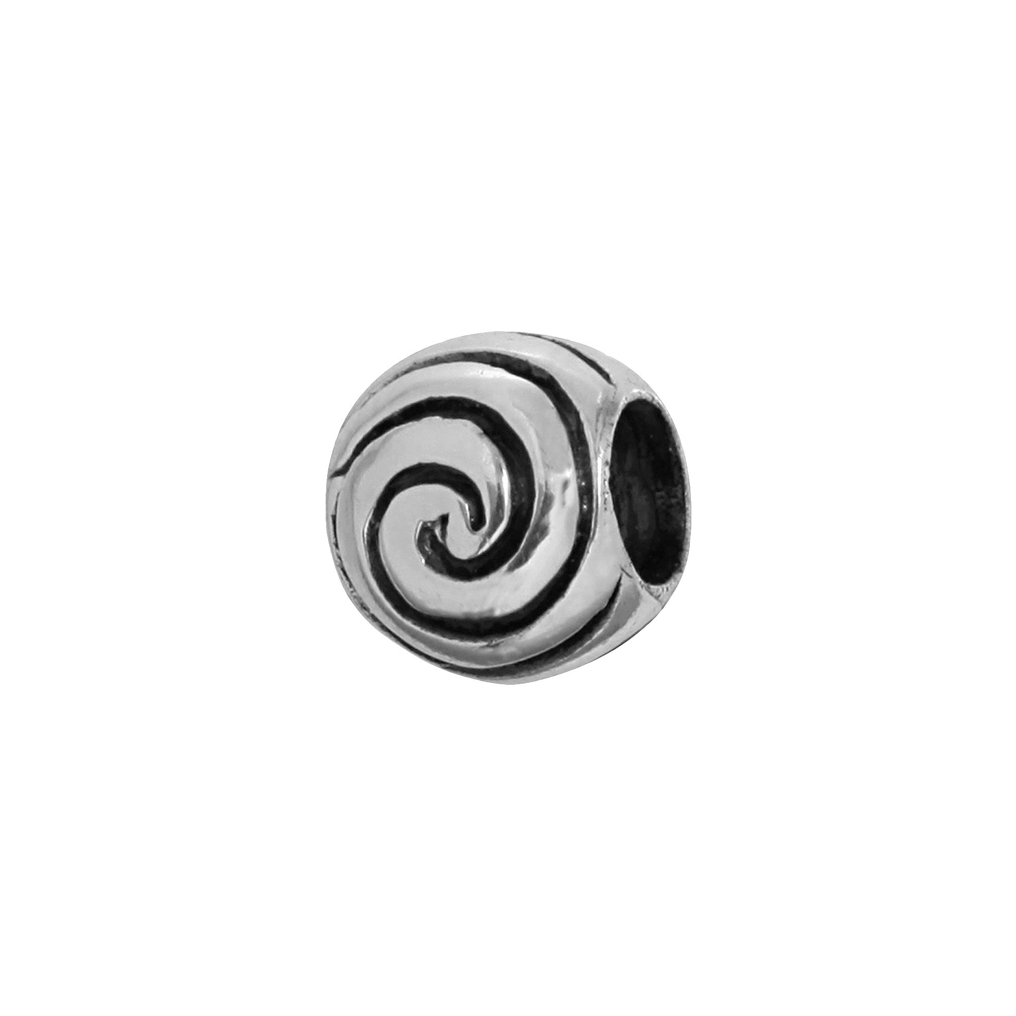Individuality Beads Sterling Silver Wave Bead, Womens