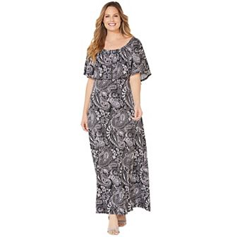 Catherines Women's Plus Size Meadow Crest Maxi Dress