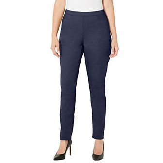 Catherines Women's Plus Size Essential Flat Front Pant