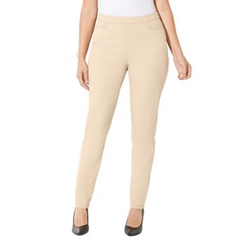 Catherines Women's Plus Size Essential Flat Front Pant