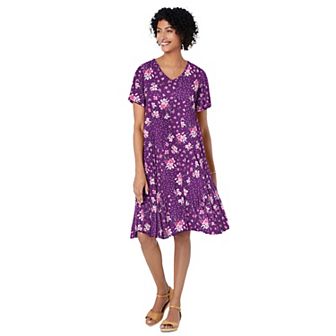 Woman Within Plus Size Short Crinkle Dress