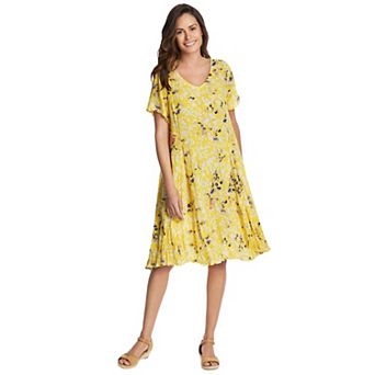 Woman Within Plus Size Short Crinkle Dress