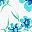 White Blue Floral